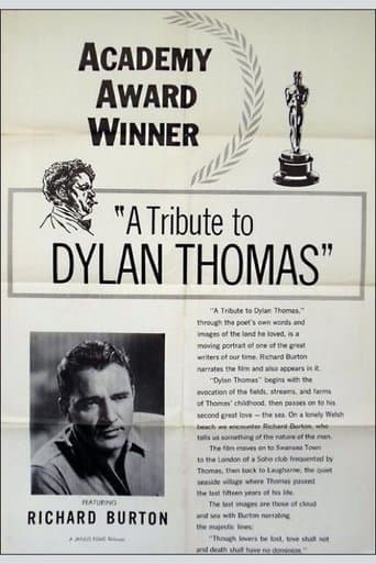 Movie poster for A Tribute to Dylan Thomas