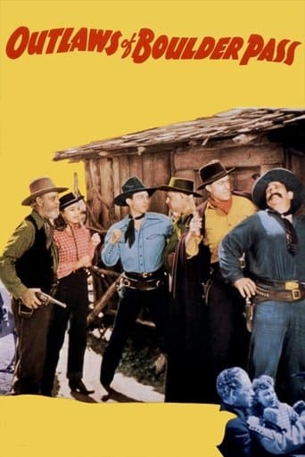 Movie poster for Outlaws of Boulder Pass