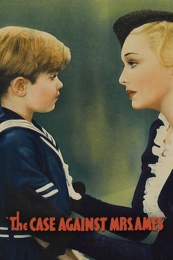 Movie poster for The Case Against Mrs. Ames