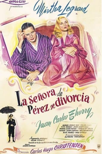 Movie poster for La señora de Pérez se divorcia