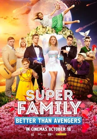 Movie poster for Super Family. Better Than Avengers