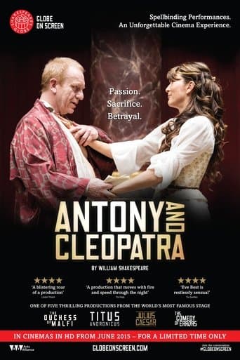 Movie poster for Antony and Cleopatra - Live at Shakespeare's Globe