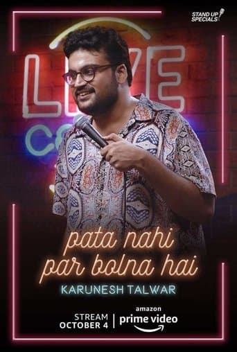 Movie poster for Pata Nahi Par Bolna Hai: A Comedy Special by Karunesh Talwar