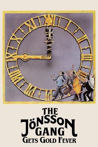 Movie poster for The Jönsson Gang Gets Gold Fever