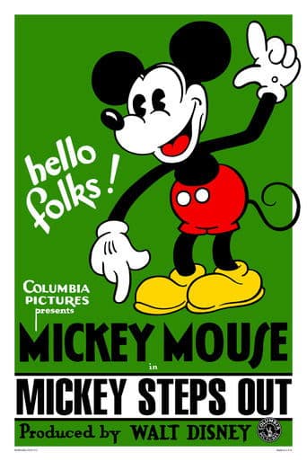 Movie poster for Mickey Steps Out