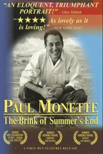Movie poster for Paul Monette: The Brink of Summer's End