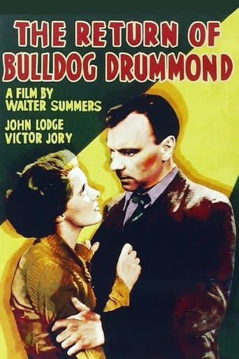 Movie poster for The Return of Bulldog Drummond