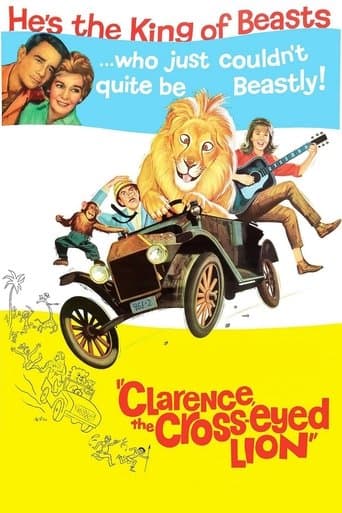 Movie poster for Clarence, the Cross-Eyed Lion