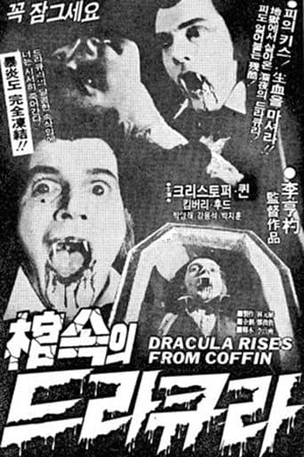 Movie poster for Dracula Rises from Coffin