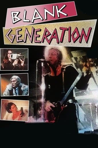 Movie poster for Blank Generation