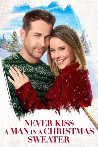 Movie poster for Never Kiss a Man in a Christmas Sweater
