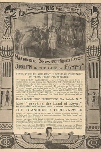 Movie poster for Joseph in the Land of Egypt
