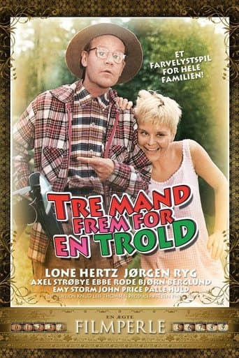 Movie poster for Tre mand frem for en trold