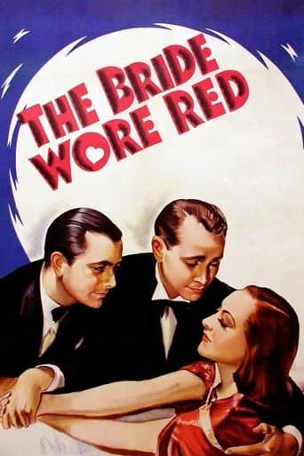 Movie poster for The Bride Wore Red
