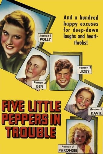 Movie poster for Five Little Peppers in Trouble