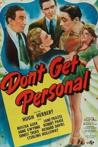 Movie poster for Don't Get Personal