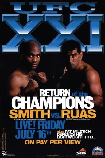 Movie poster for UFC 21: Return Of The Champions