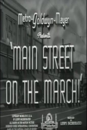 Movie poster for Main Street on the March!