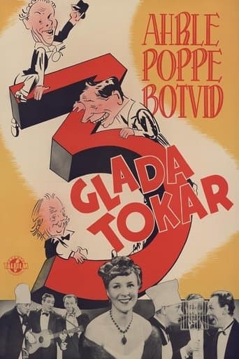 Movie poster for Tre glada tokar