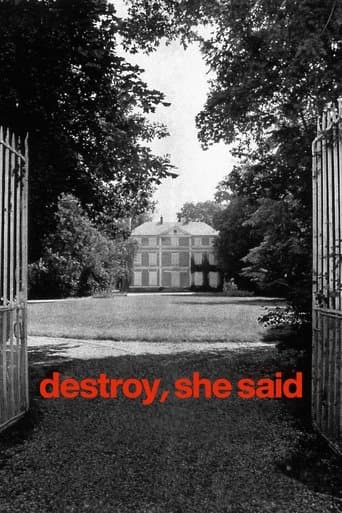 Movie poster for Destroy, She Said