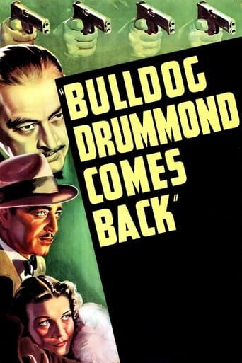 Movie poster for Bulldog Drummond Comes Back