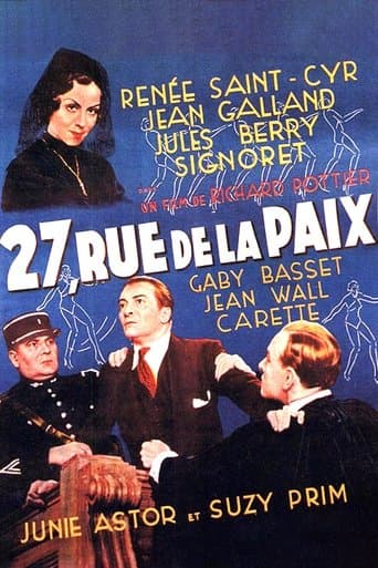 Movie poster for 27, rue de la Paix