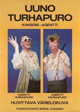 Movie poster for Uuno Turhapuro kaksoisagentti