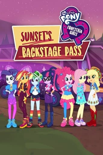 Movie poster for My Little Pony: Equestria Girls - Sunset's Backstage Pass