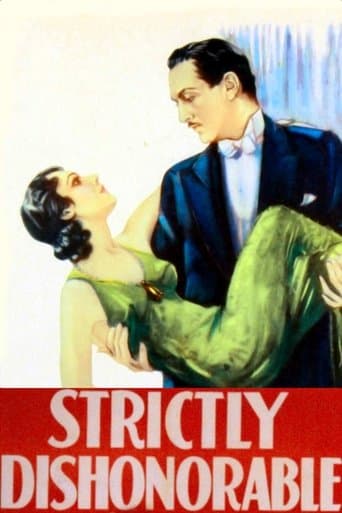 Movie poster for Strictly Dishonorable