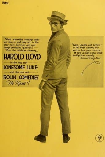 Movie poster for Lonesome Luke, Messenger