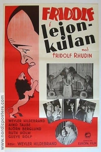 Movie poster for Fridolf i lejonkulan