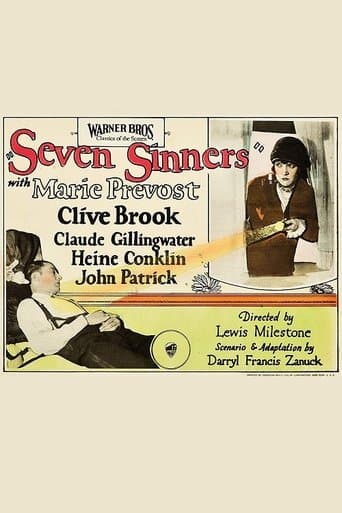 Movie poster for Seven Sinners
