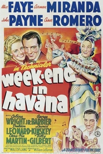Movie poster for Week-End in Havana