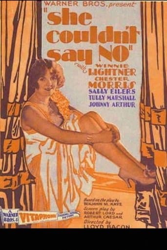 Movie poster for She Couldn't Say No