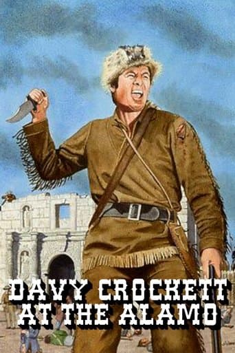 Movie poster for Davy Crockett at the Alamo