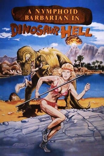 Movie poster for A Nymphoid Barbarian in Dinosaur Hell