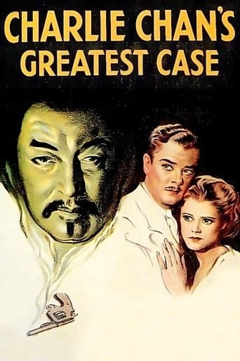 Movie poster for Charlie Chan's Greatest Case