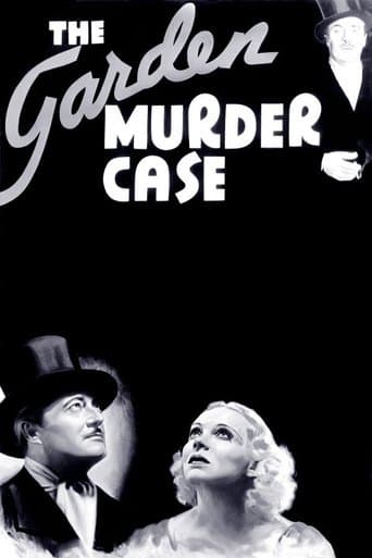 Movie poster for The Garden Murder Case