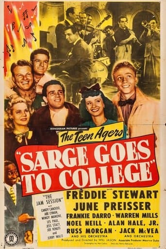 Movie poster for Sarge Goes to College