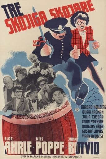 Movie poster for Tre skojiga skojare