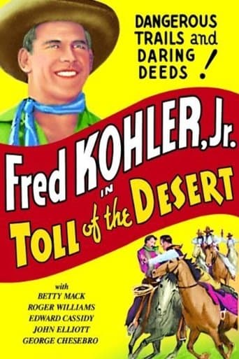 Movie poster for Toll of the Desert
