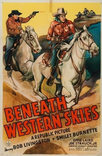 Movie poster for Beneath Western Skies