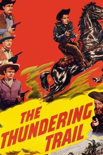 Movie poster for The Thundering Trail