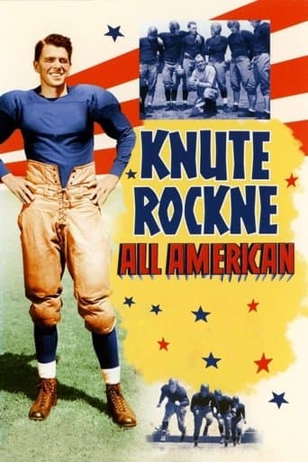Movie poster for Knute Rockne All American