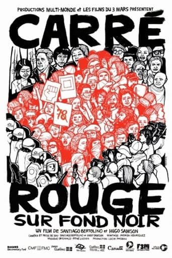 Movie poster for Carré rouge sur fond noir