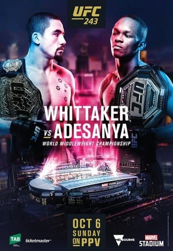 Movie poster for UFC 243: Whittaker vs. Adesanya