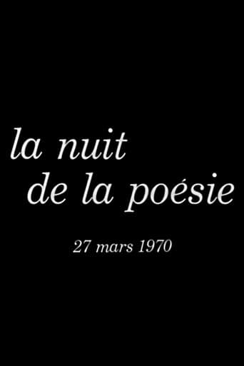 Movie poster for La nuit de la poésie 27 mars 1970