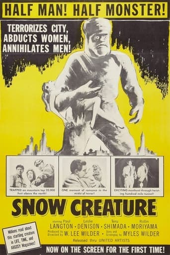 Movie poster for The Snow Creature