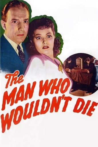 Movie poster for The Man Who Wouldn't Die