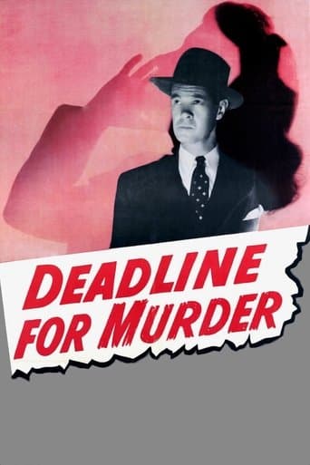 Movie poster for Deadline for Murder